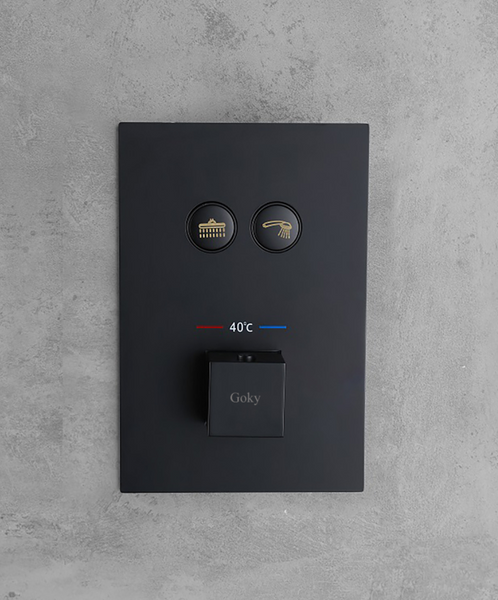 Goky-Concealed Design Thermostatic Shower Set