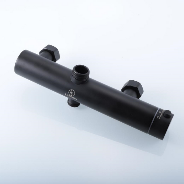 LANHUA Bath Installation Part - Thermostatic Shower Bar Valve - Bottom Outlet