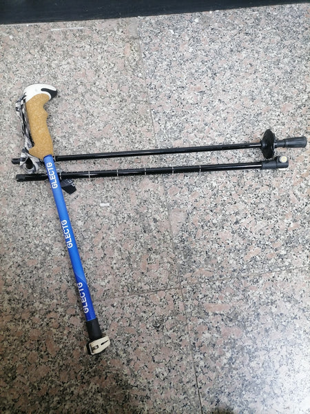 GLECTG, hiking stick, external carbon lock, ultra light telescopic, cane, carbon fiber folding cane, professional outdoor hiking equipment