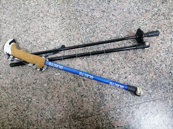 GLECTG, hiking stick, external carbon lock, ultra light telescopic, cane, carbon fiber folding cane, professional outdoor hiking equipment