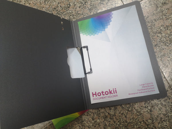 Hotokii folder, A4 horizontal document storage, file folder, can be used as a writing board, folder board, large capacity