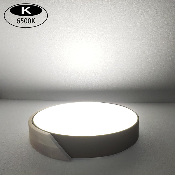 Led Deckenlampe Holz 24W Runde Ø30cm,Weißes Licht 6500K Deckenleuchte,Schwarz Led Lampen Deckenlampen für Wohnzimmer Schlafzimmer Küche Restaurant Badezimmer Büro Balkon Flur Keller