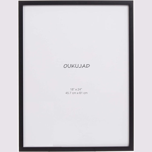 OUKUJAD Photo Picture Frames - 18 x 24 Inches, 2-Pack, Black