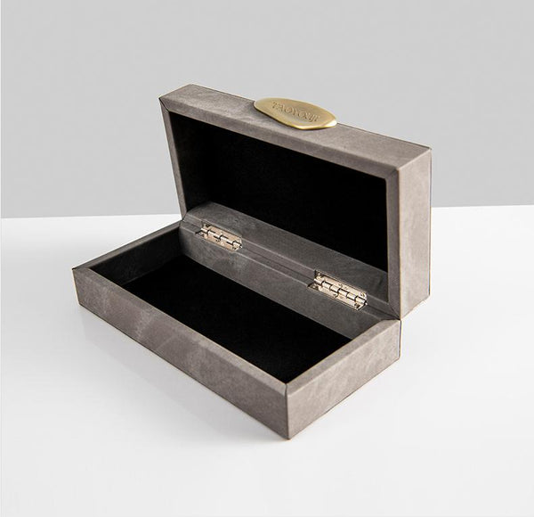 TAOYOUJI Fabric Jewelry Box, Storage Jewelry Box with Lockable Lid, Ideal for Rings, Necklaces, Bracelets, Earrings