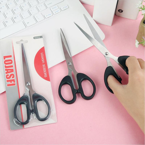 LOJASFI Precision Scissors (1 pcs) with Soft Comfort-Grip Handles, Stainless Steel Blades, Ideal for Precise Cutting