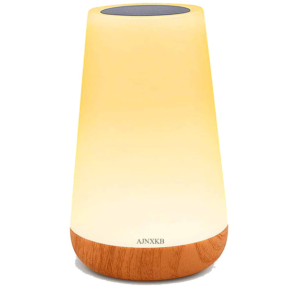 AJNXKB Table lamp, Touch Sensor Bedside lamp + dimmable Warm White Light, can be Used in Children's Bedroom Living Room Office Corridor Basement (Beige)