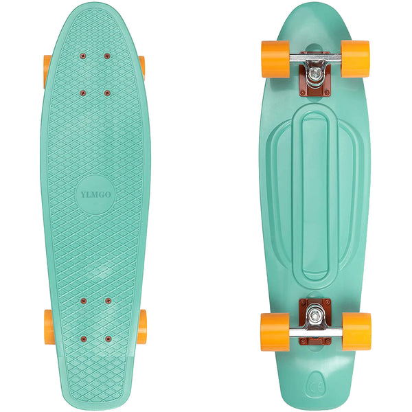 YLMGO Quip Skateboard 27" Classic Plastic Cruiser Complete Skateboard
