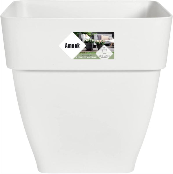 Amook Flower-pot pedestals, Plant-pot pedestals, Indoor&Outdoo Pot Holder, Durable and Beautiful, 8 Inch, White
