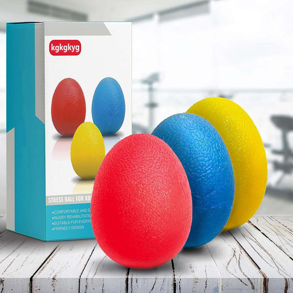kgkgkyg Stress Relief Exercise Toys, Sports Stress Squishy Balls, Hand Exercise Toys, Stress Ball for Adults and Kids - Set of 3, Great Sport Lovers Gift Idea and Toy Party Favor