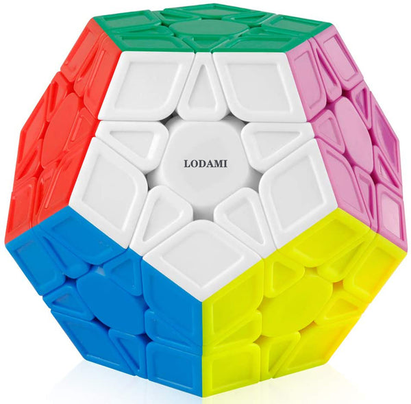 LODAMI Cube Sculpted Stickerless 3x3 Pentagonal Dodecahedron Speed Cube Puzzle Toy