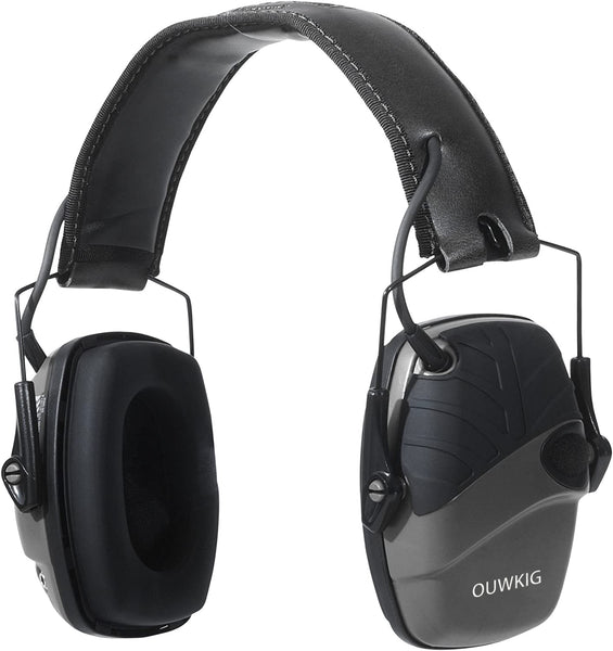 OUWKIG Electronic Shooting Earmuff, Black