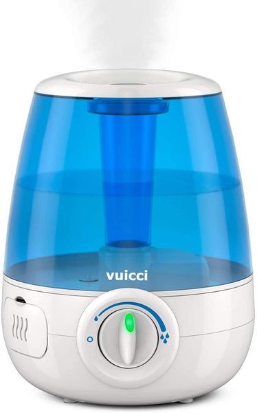 vuicci Filter-Free Ultrasonic Cool Mist Humidifier, Medium Room, 1.2 Gallon Tank-Humidifier for Baby and Kids Rooms, Bedrooms and More
