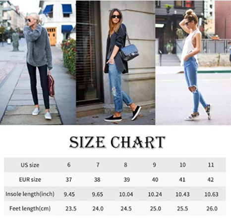 Women's Slip on Shoes Fashion Canvas Sneakers Low Top Casual Flats Shoes