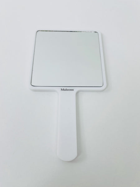 Maleonn hand held mirror, makeup mirrors for women, handheld makeup mirror, white mirror