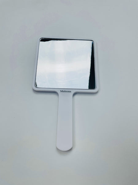 Maleonn hand held mirror, makeup mirrors for women, handheld makeup mirror, white mirror
