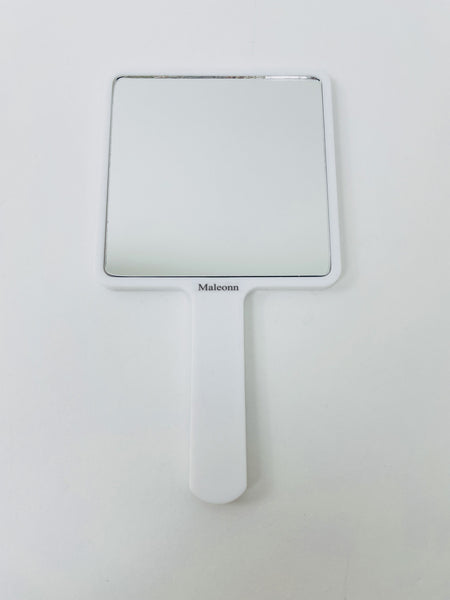 Maleonn hand held mirror, makeup mirrors for women, handheld makeup mirror, white mirror