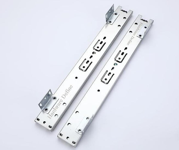 Hardware Define Quiet drawer slides ball bearing metal rail track side mounted super large load-bearing capacity