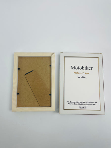 Motobiker  Wooden photo frame / people photo frame, vertical or horizontal