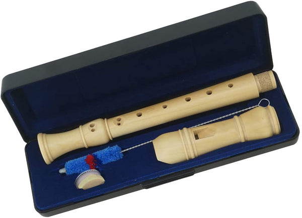 LOMADODIN C Key Maple Wood Recorder Block flute,Woodwind Instruments,Soprano Recorder Descant Baroque With Hard Case, Joint Grease,Fingering Chart And Cleaning Kit