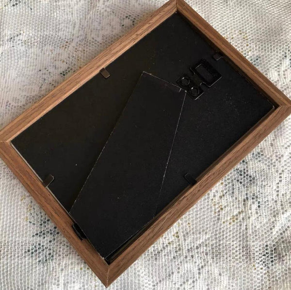 FPVDrone Picture Frames, Wooden Photo Frames for Vertical Tabletop Display, Brown, 1 Pack, 4 x 6 inchs