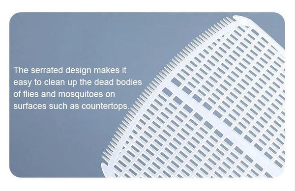 Biztraps Fly Swatter with Plastic Mesh Surface, Extended Handle, Made of Durable Material, Suitable for Household Use