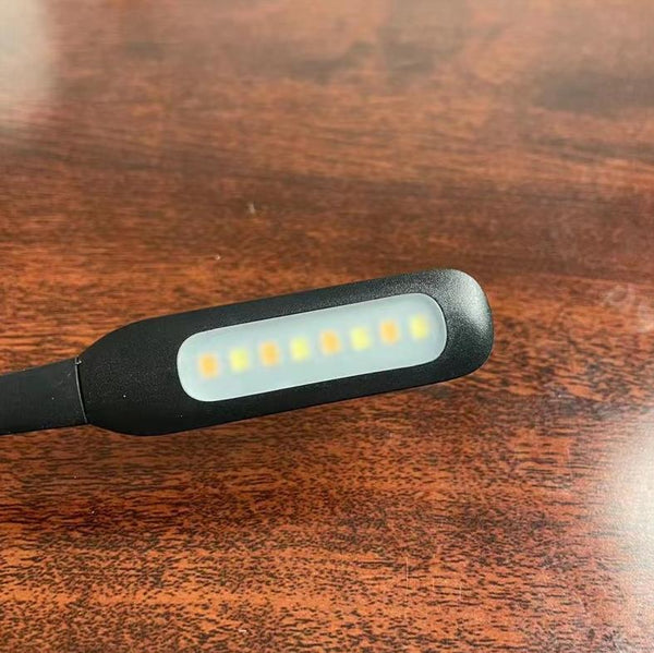 OIWZEF LED Lamp, Clip-On LED Lamp, Eye-Caring LED Lamp With Natural Light Protects Eyes, Dimmable Office Lamp, Reading Lamp, Black