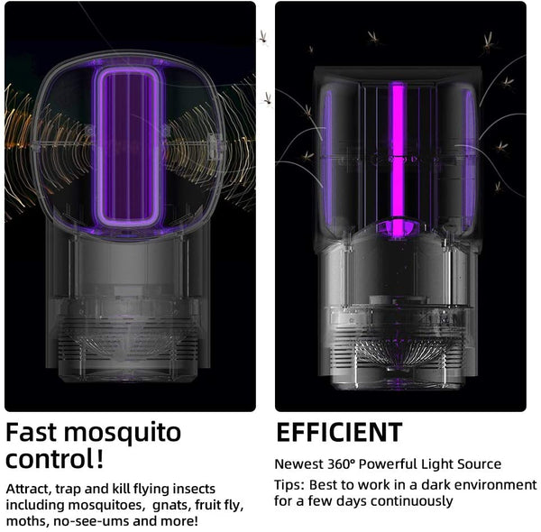 WIHUKUY Mosquito Trap Indoor Insect Trap Gnat Killer Flying Bugs: Fruit Fly, Bug, Insect, Mosquito Killer with Sticky Glue Boards for Home Kitchen No Zapper (Blue)