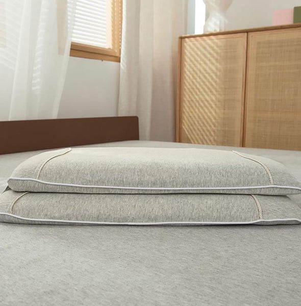 OUKUJAD Pillows, Slow Rebound Zero Pressure Memory Pillow, Neck Protection Pillow, Suitable for Dorm, Home, Hotel, 2 Packs