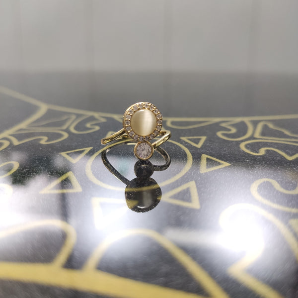 KYOFIS Golden Rings, Adjustable Rings for Girls and Women,  Anxiety Relief Spinning Ring, Perfect Gifts for Loved Ones