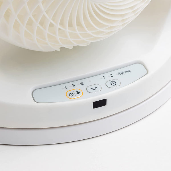 Zanyx Small Whole Room Air Circulator Electric Fan with 3 Speeds,Small, White