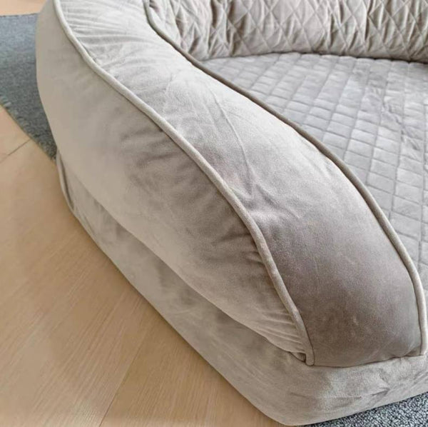 OUKUJAD Dog Bed, Removable and Washable Dog Sofa Bed, Non-Slip Bottom, Breathable Soft Dog Bed for Large Medium Dogs