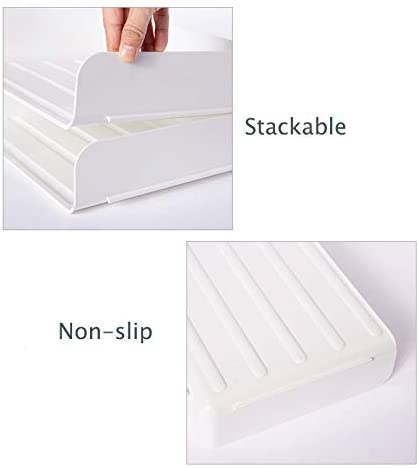 3 Tier Stackable White Racks Desktop,for Desk File Rack,Letter Tray Organizer,Accessories Paper Tray,A4 Paper,Supplies,Magazine ,File Documents,Receipts,Paper Management.The Perfect Desk