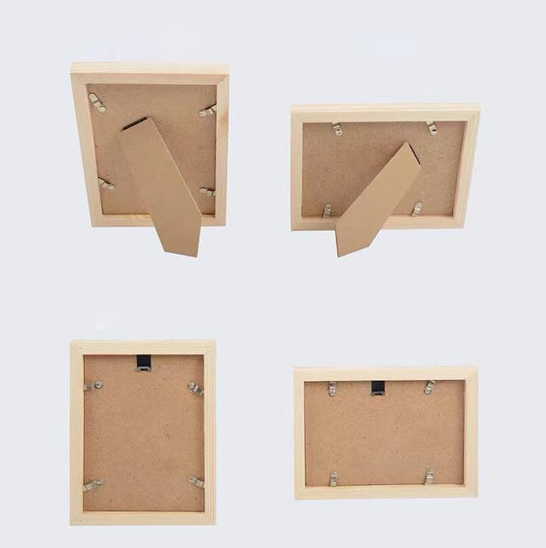 Hotechs. Natural Wood Picture Frame, Photo Frames for Wall or Tabletop Display,  , Mounting Hardware Included, 3.5 x 5 inch