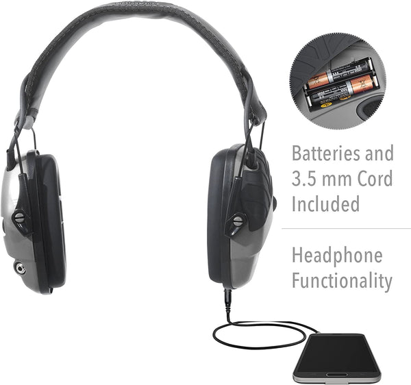 OUWKIG Electronic Shooting Earmuff, Black