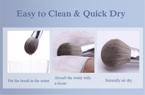 Sgr Radish Cosmetic Brushes with Travel Storage Bag, Cosmetics Makeup Brushes Set for Full Face Makeup