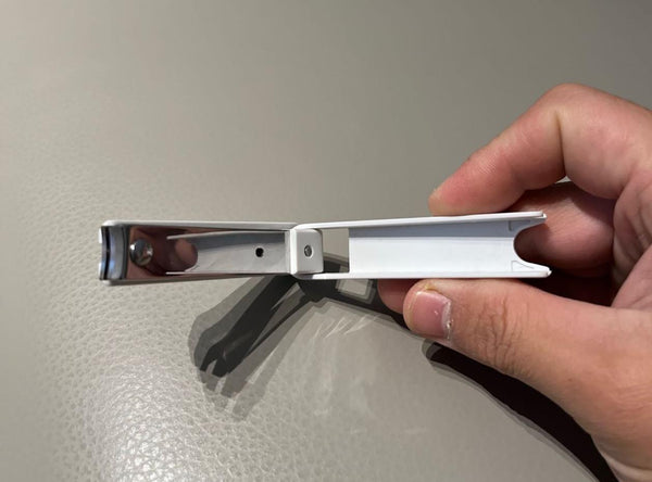 IOPIDHO Nail Clippers, Sharp Stainless Steel Fingernail Clipper & Toenail Clippers, White Nail Cutter