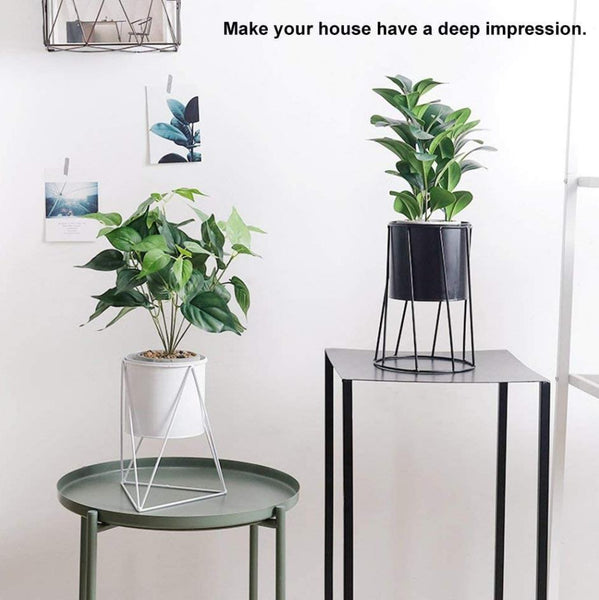 HLTECH Stands for Flower Pot, Metal Plant Stand with Flowe Plant Pot, Plant Pot Stand for School, Home, Office, Outdoor