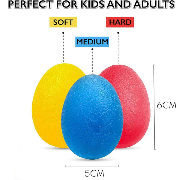 kgkgkyg Stress Relief Exercise Toys, Sports Stress Squishy Balls, Hand Exercise Toys, Stress Ball for Adults and Kids - Set of 3, Great Sport Lovers Gift Idea and Toy Party Favor