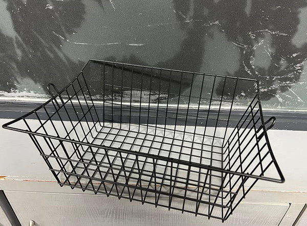 Ravinte Pro Baskets of Common Metals, Black Wire Baskets for Easy Storing, Practical Accessories Suitable for Kitchen, Pantry, Bathroom,  3 Pack