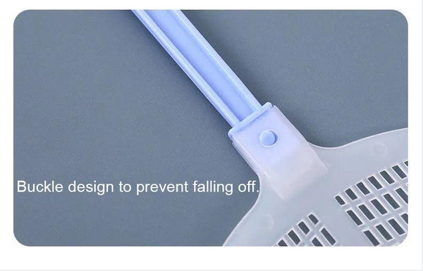Biztraps Fly Swatter with Plastic Mesh Surface, Extended Handle, Made of Durable Material, Suitable for Household Use