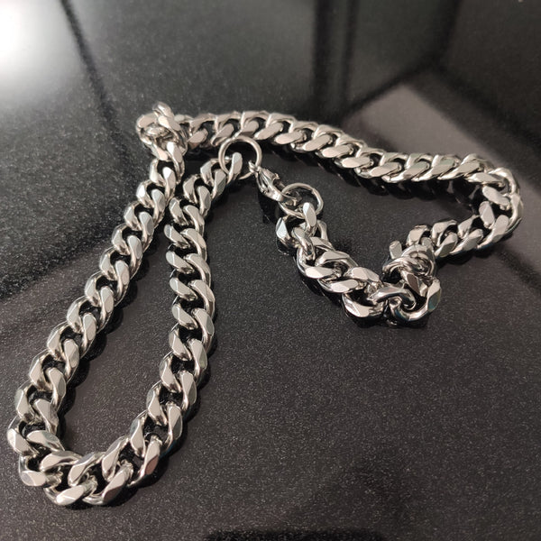 KYOFIS Metal Neck Chain for Women and Man, Thick Neck Chain for Clothes Decoration, Suitable for hip-hop Style