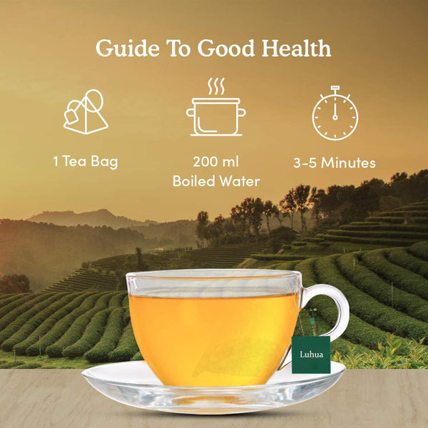 Luhua ORGANIC Himalayan Green Tea Leaves 100% Natural Tea