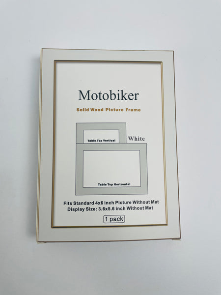 Motobiker  Wooden photo frame / people photo frame, vertical or horizontal