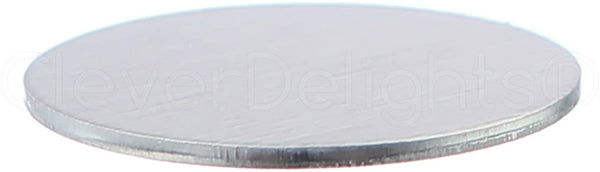 50 Pack - CleverDelights 1.5" Round Stamping Blanks - 14 Gauge (.063") Aluminum - Circle Discs Tags