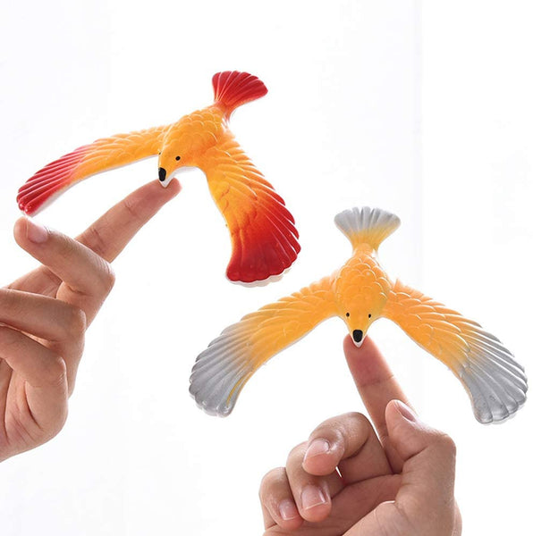 5 PCS Balance Bird Gravity Bird with Pyramid Combination Set Children Physical Science Adults Office Desktop Novelty Eagle Trick Party for Kids