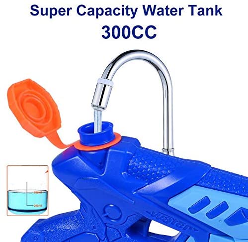 Water Guns for Kids, 2 Pack Super Squirt Guns Water Soaker Blaster 300CC Toys Gifts for Boys Girls Children Summer Swimming Pool Beach Sand Outdoor Water Fighting Play Toys