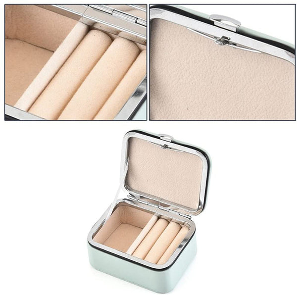 KYOFIS Travel Jewelry Case Travel Jewelry Organizer PU Jewelry Box for Women Rings Earrings Necklace Organizer Jewelry Storage Box