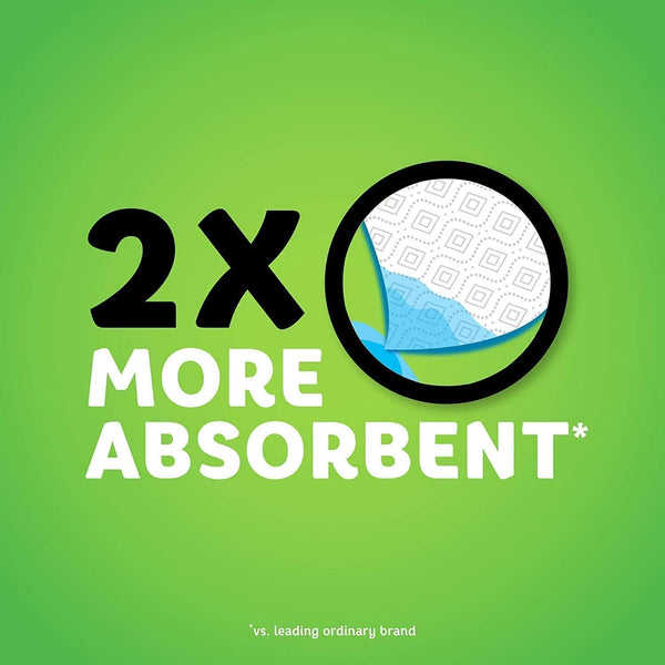 Bounty Quick-Size Paper Towels, White, 16 Family Rolls = 40 Regular Rolls (Packaging May Vary)