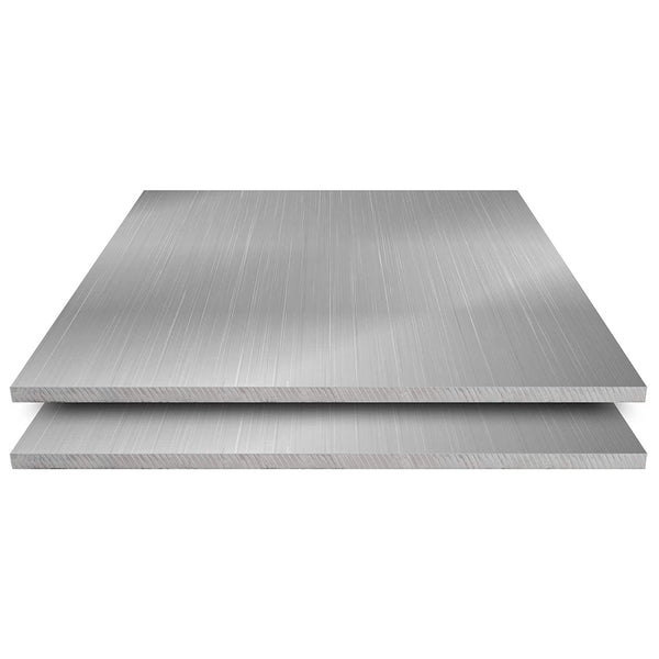 2 Pack 6061 Aluminum Sheet 12 x 12 x 1/4 Inches, Sturdy and Durable Aluminum Plate, Heavy Duty Metal Aluminum Sheet