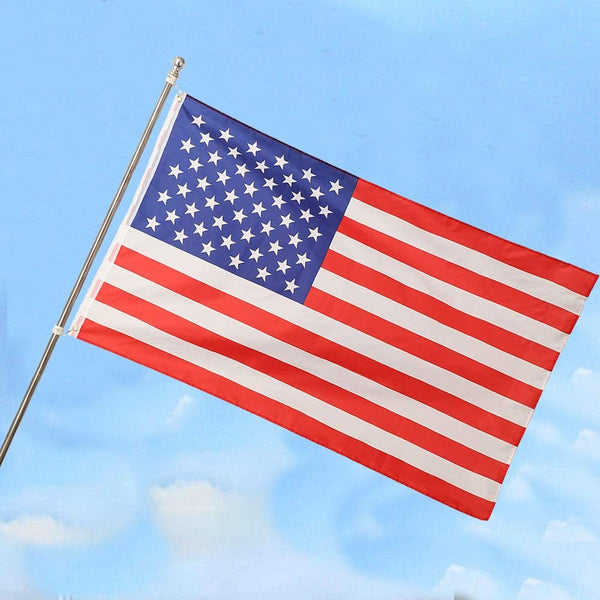 MIYA Flag Pole Without Bracket- 6 FT Flagpole Kit for American Flag - Stainless Steel Professional Flag Pole for House Garden Yard - Residential or Commercial Flag Pole(Flag Pole only)